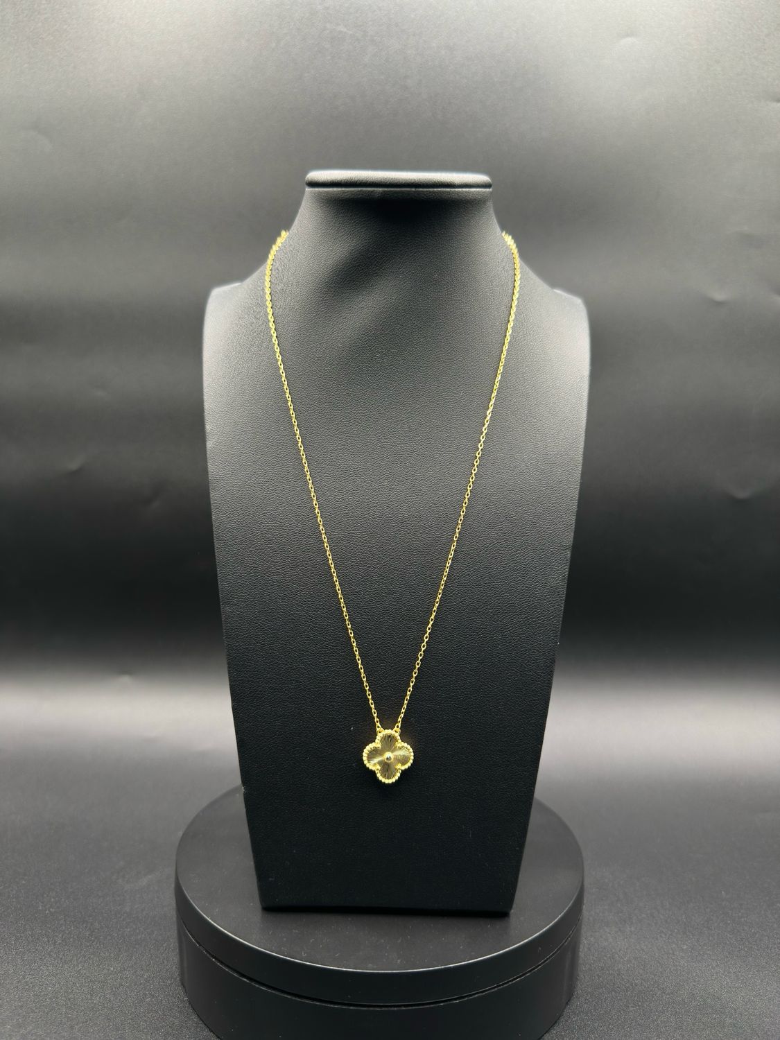 ✨ Cadena Trébol Estilo Van Cleef – Plata 925 con Baño de Oro 14k (15mm / 45cm)