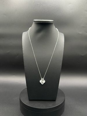 ⚪ Cadena Trébol Plata – Estilo Van Cleef en Plata 925 (15mm / 45cm)
