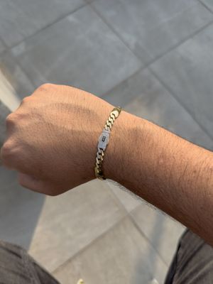 Pulsera Mónaco Shade en Oro 10k – 6.5mm / 21.5cm