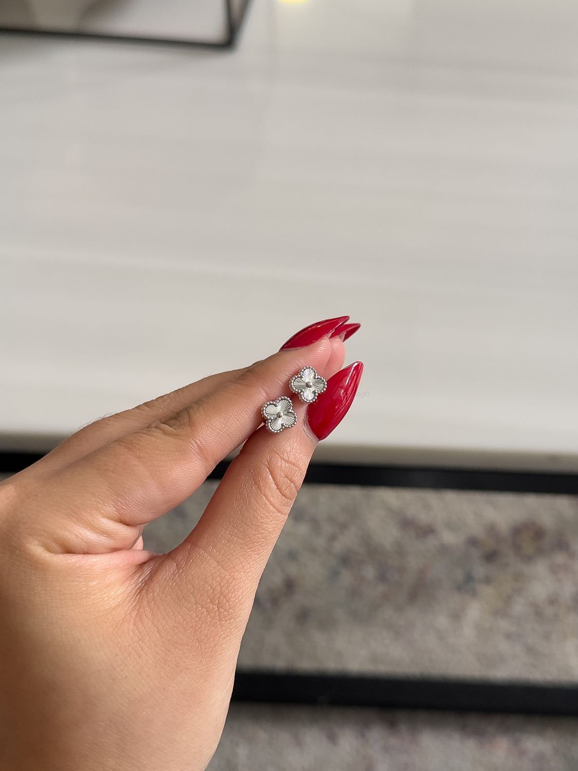 Aretes Trébol Plata Estilo Van Cleef – Plata 925 (9mm)