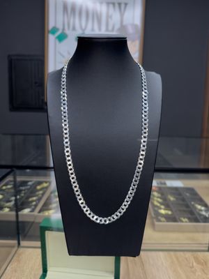 Cadena Cubana Sólida Maciza – Plata Italiana 925