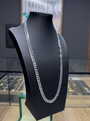 Cadena Cubana Sólida Maciza – Plata Italiana 925