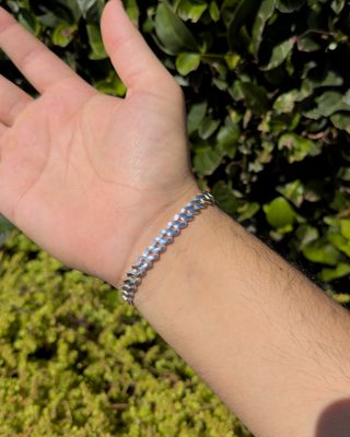 Pulsera Monaco Edge Plata Italiana 925 – 7mm
