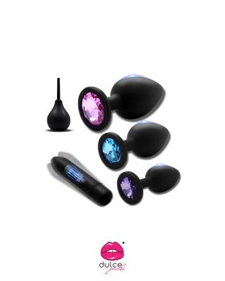 Plug Set + Vibrador Bala + Enema