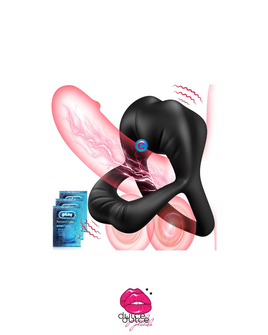 Sexy Lip Vibrating Ring