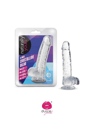 Crystalline Clear Realistic Dildo