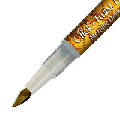 Metallic Dark Gold Twist Click Brush - Rainbow Dust - BB: April 2021 Metallic Dark Gold Twist Click Brush - Rainbow Dust - BB: April 2021
