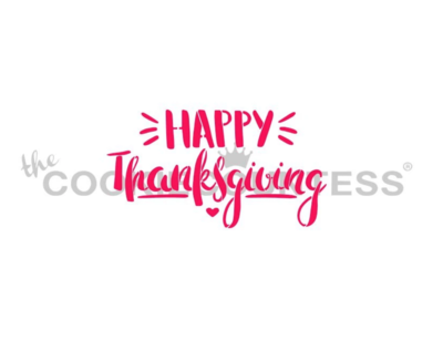 Happy Thanksgiving Fun Font Stencil by Cookie Countess Happy Thanksgiving Fun Font Stencil by Cookie Countess