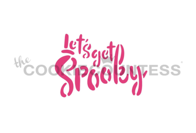 Let's Get Spooky Stencil by Cookie Countess Let's Get Spooky Stencil by Cookie Countess