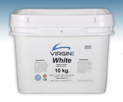 Virgin Ice Fondant 10kg - White
