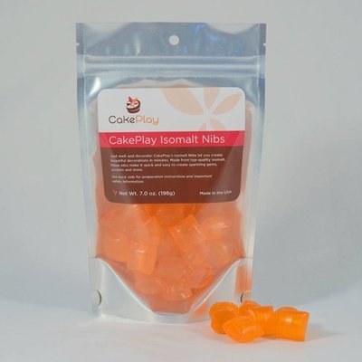 Isomalt Nibs - Orange Isomalt Nibs - Orange