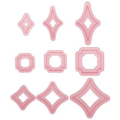Sweet Elite Modern Square Element Cutter Set Sweet Elite Modern Square Element Cutter Set
