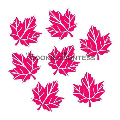 Maple Leaves Stencil by Cookie Countess Maple Leaves Stencil by Cookie Countess