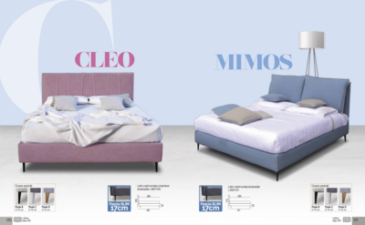 Letto matrimoniale mod.CLEO