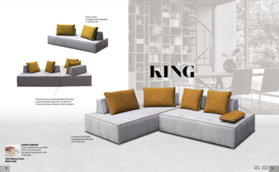 Divano lineare mod.King