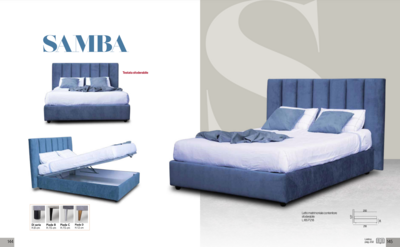 Letto matrimoniale mod.Samba