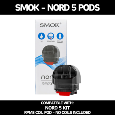 Smok - Nord 5 Replacement Pods (3 Pack)