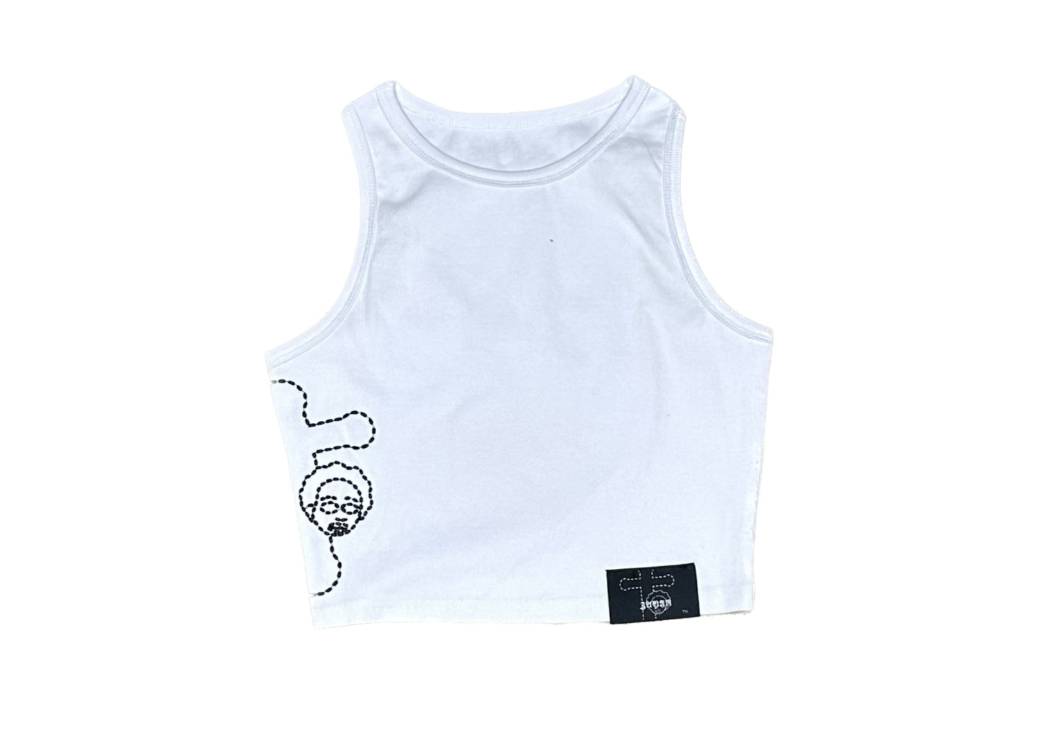 Zayin&#39;s fitted white crop top