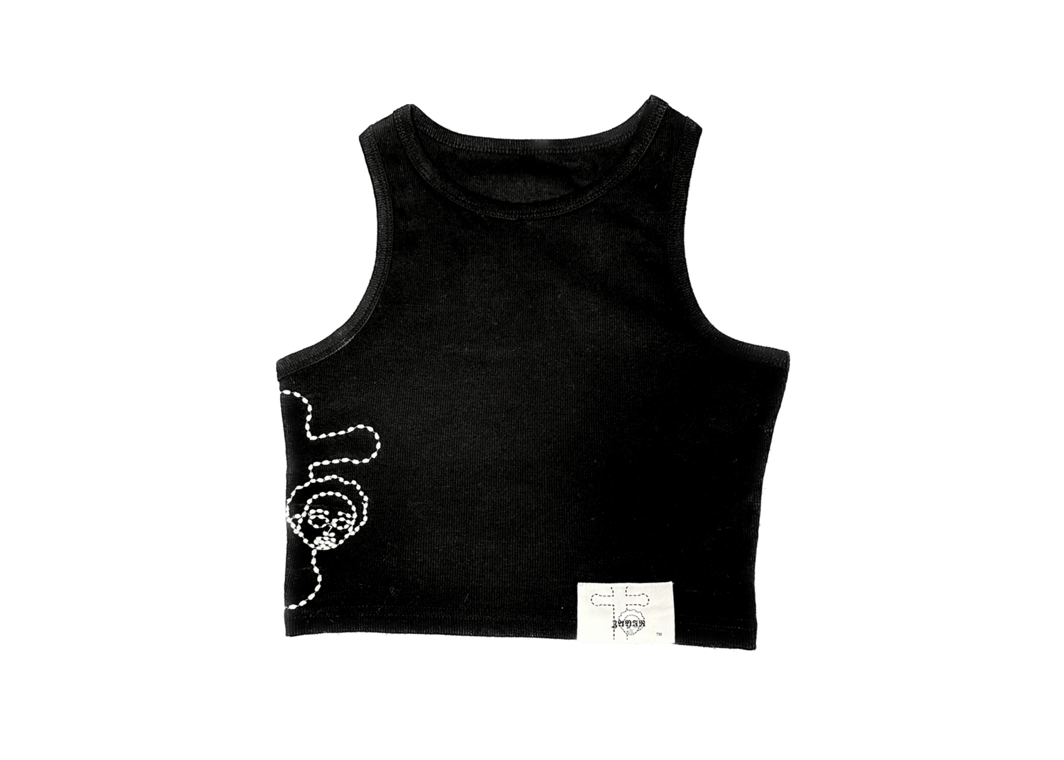 Zayin&#39;s fitted black crop top