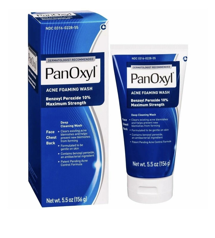 PanOxyl Acne Foaming Wash Benzoyl Peroxide 10% Maximum Strength - PanOxyl