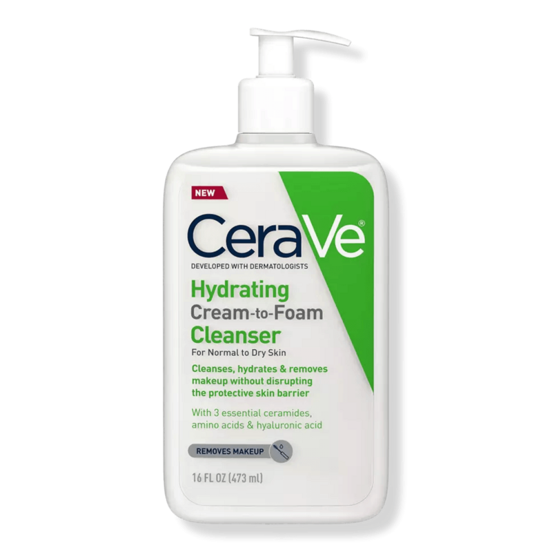 Hydrating Cream-to-Foam Cleanser - Cerave