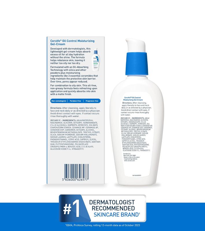 Oil Control Moisturizing Gel-Cream - Cerave