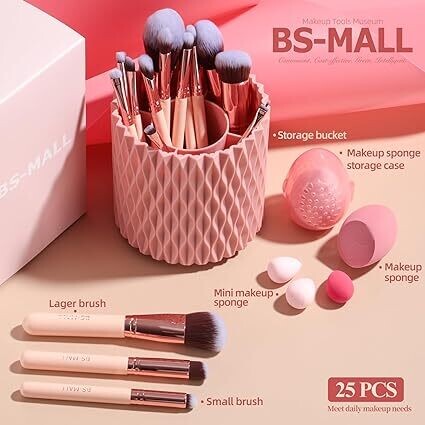 18 Brush Set + Blenders + Storage Case - BSmall