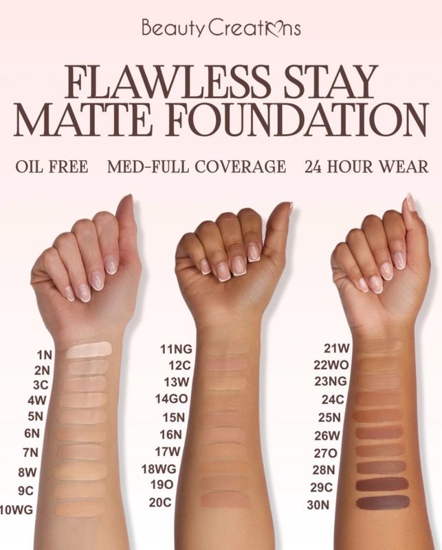Flawless Stay Matte Foundation - Beauty Creations
