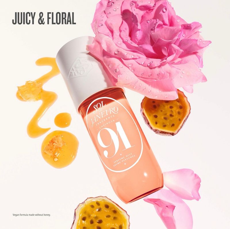 Cheirosa 91 Rosa Charmosa Body &amp; Hair Perfume Mist - 90ml - Sol de Janeiro