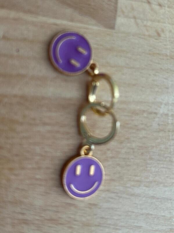Smiley oorbellen