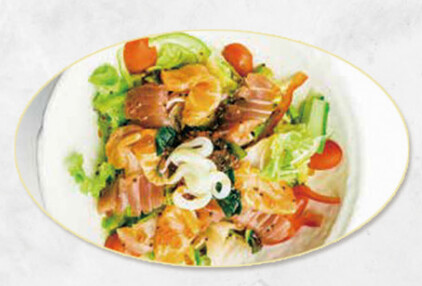 INSALATA CON PESCE CRUDO MISTO