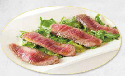 TAGLIATA DI MANZO E RUCOLA