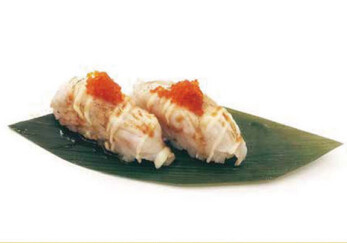NIGIRI: AMAEBI 2PZz/ SALMONE SCOTTATO 2PZ/ ANGUILLA 2PZ