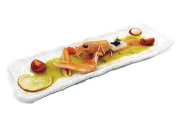 CARPACCIO : SCAMPI / SALMONE
