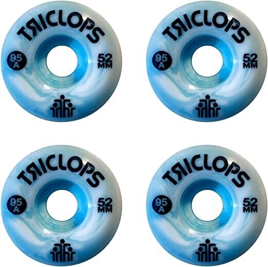Triclops Wheels - Blue Marbles 95A (52)