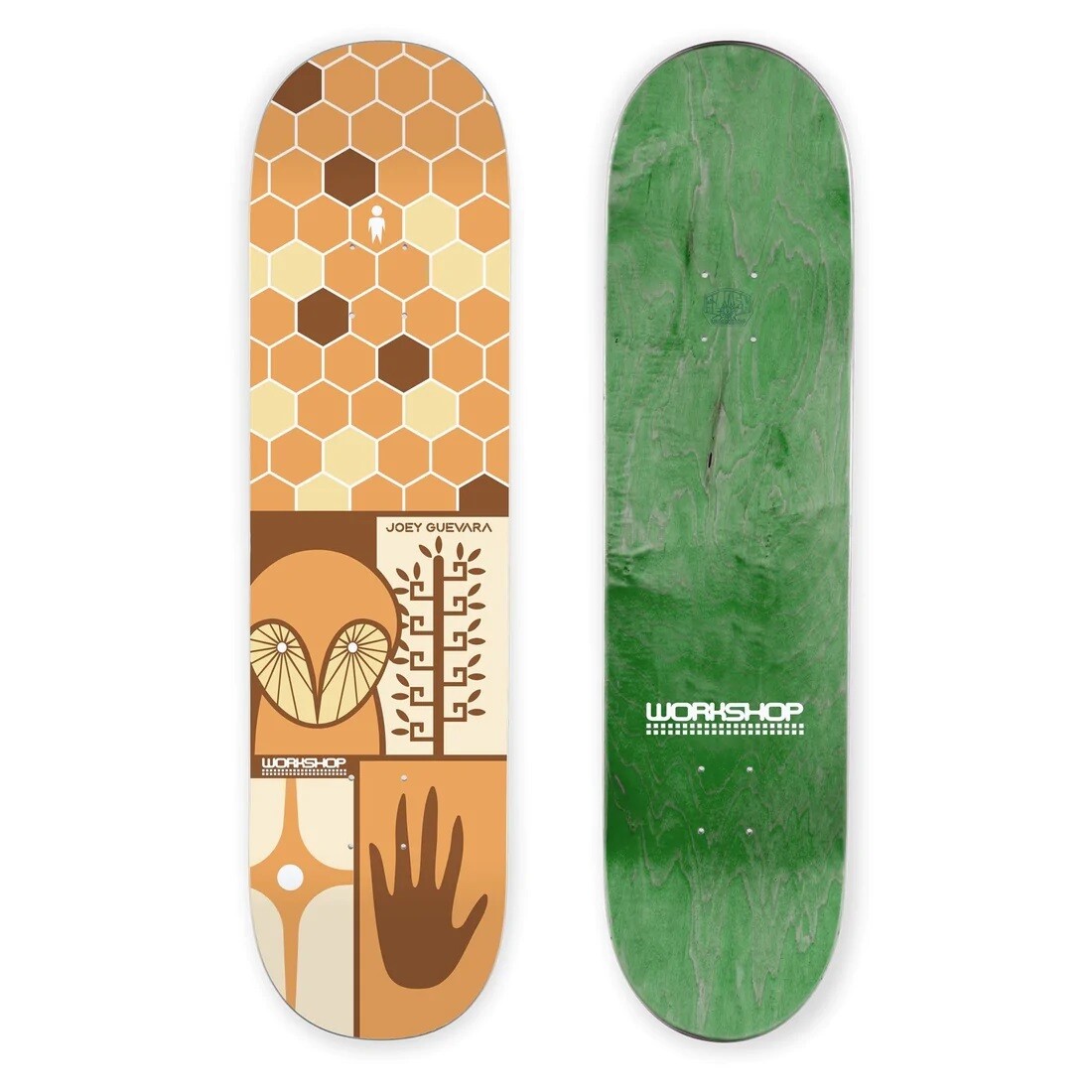 Alien Workshop Deck - Joey Guevara Mojave Owl Orange - 8.125