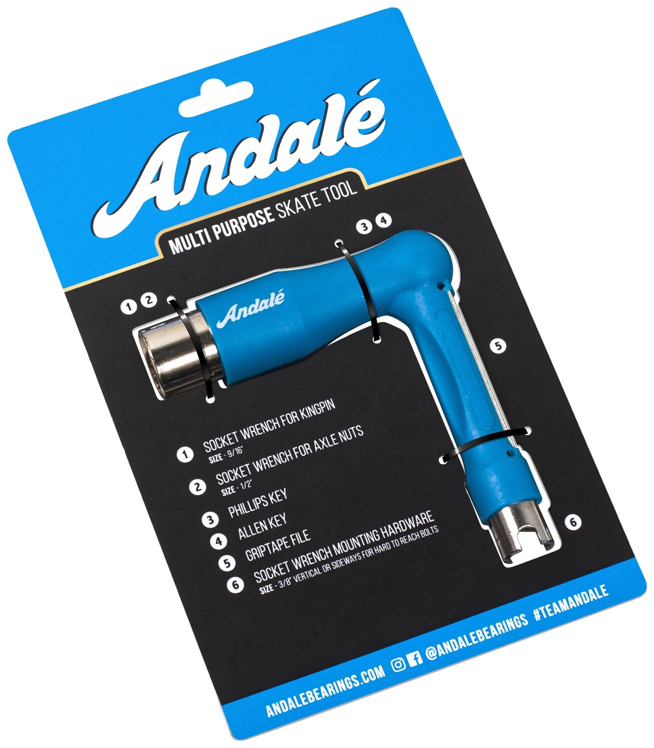 ANDALE - MULTI PURPOSE SKATE TOOL