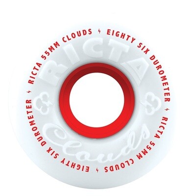 RICTA WHEELS CLOUDS RED 86A 55mm