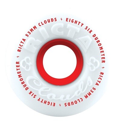 RICTA WHEELS CLOUDS RED 86A 53mm