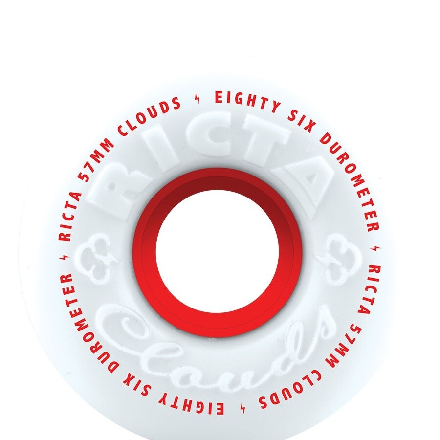 RICTA WHEELS CLOUDS RED 86A 57mm
