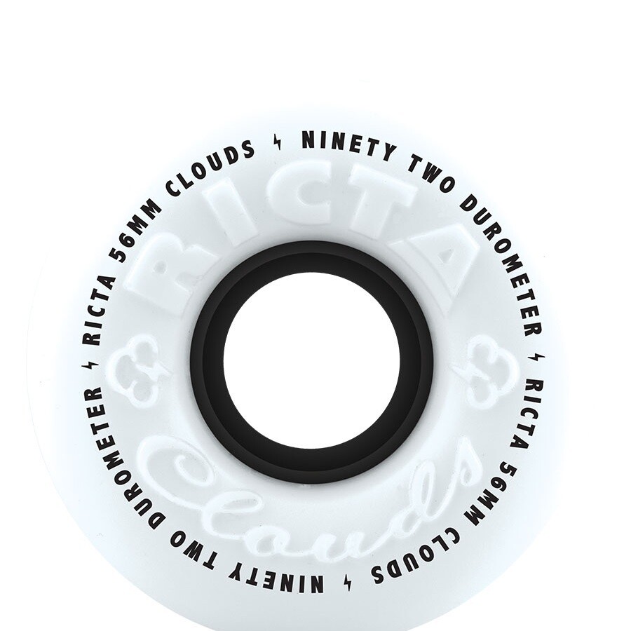 RICTA WHEELS CLOUDS WHITE BLACK 92A 56mm