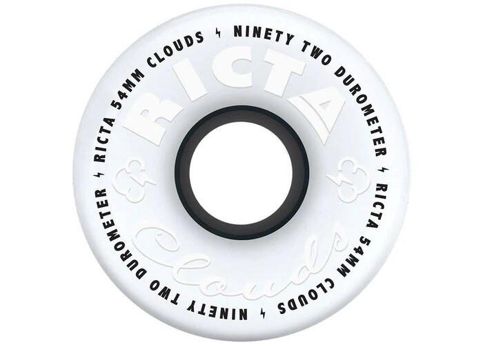 RICTA WHEELS CLOUDS WHITE BLACK 92A 54mm