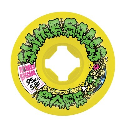 SLIME BALLS WHEELS DOUBLE TAKE CAFE VOMIT MINI YEL/BLK 95A 53mm