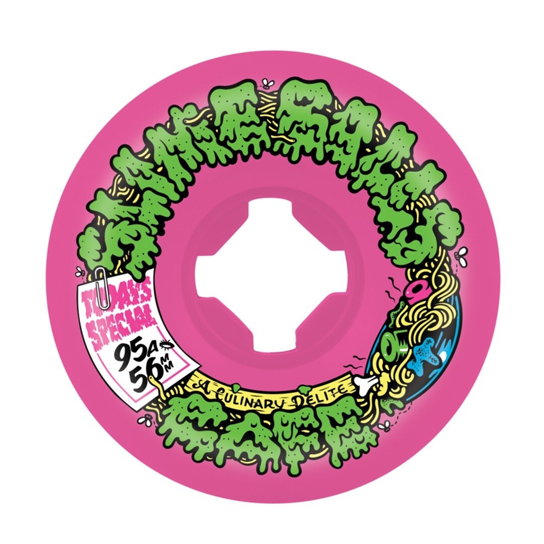 SLIME BALLS WHEELS DOUBLE TAKE CAFE VOMIT MINI PNK/BLK 95A 56mm