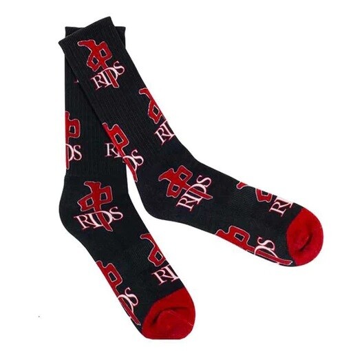 RDS SOCKS ALL OG, Colour: RED/BLACK