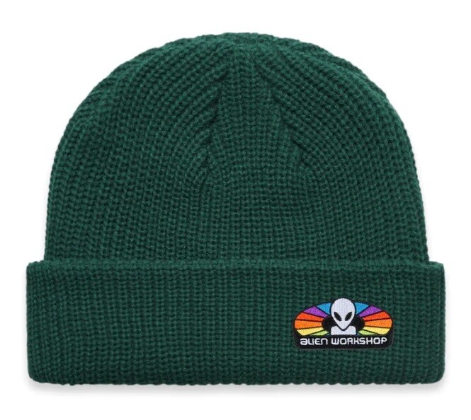 Spectrum Embroidered Beanie (Green) - O/S / Green