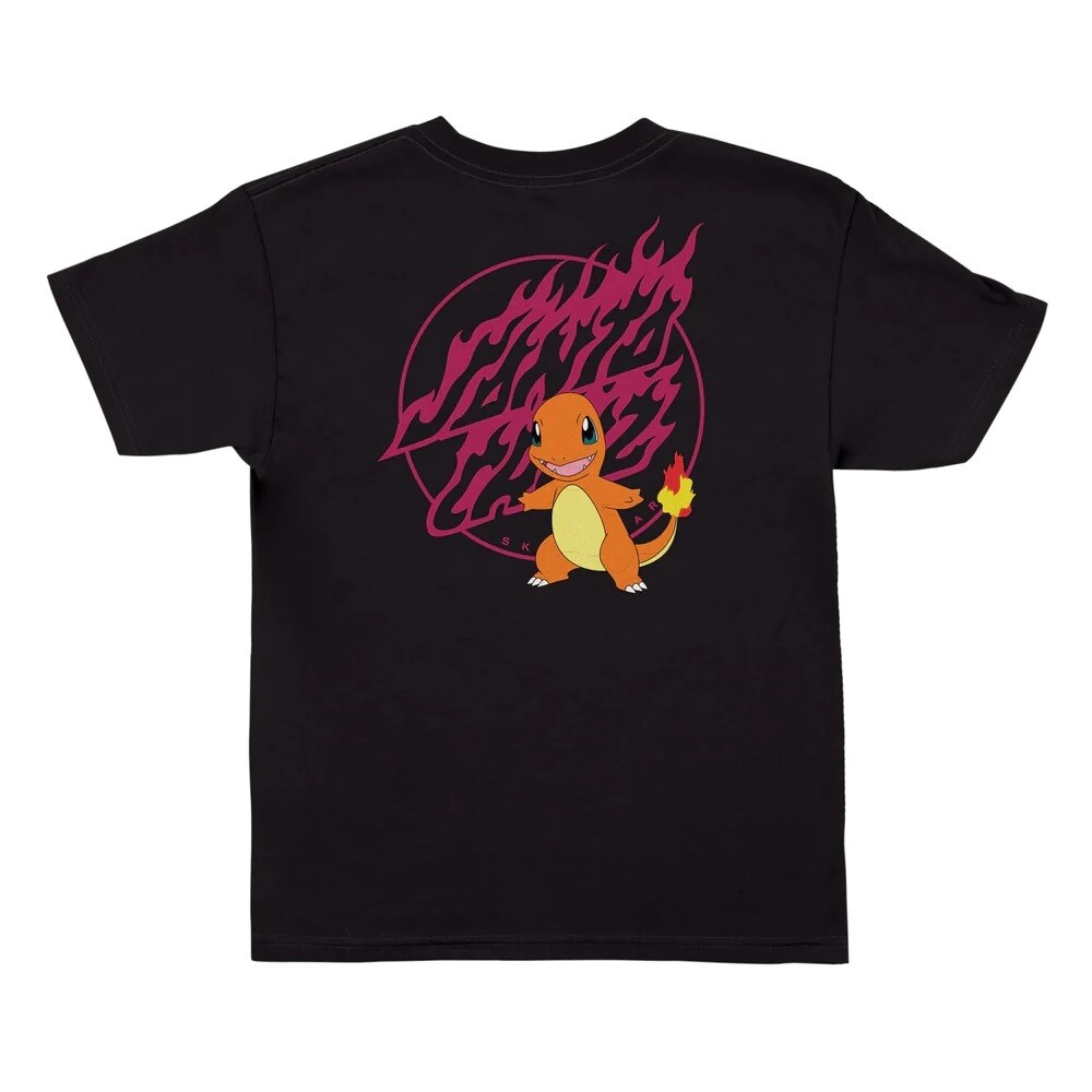 SANTA CRUZ YOUTH TEE POKEMON FIRE TYPE 1