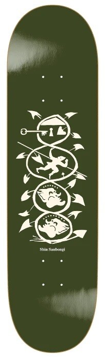Polar Deck - Shin Sanbongi - The Spiral of Life 8.125&quot;  Olive