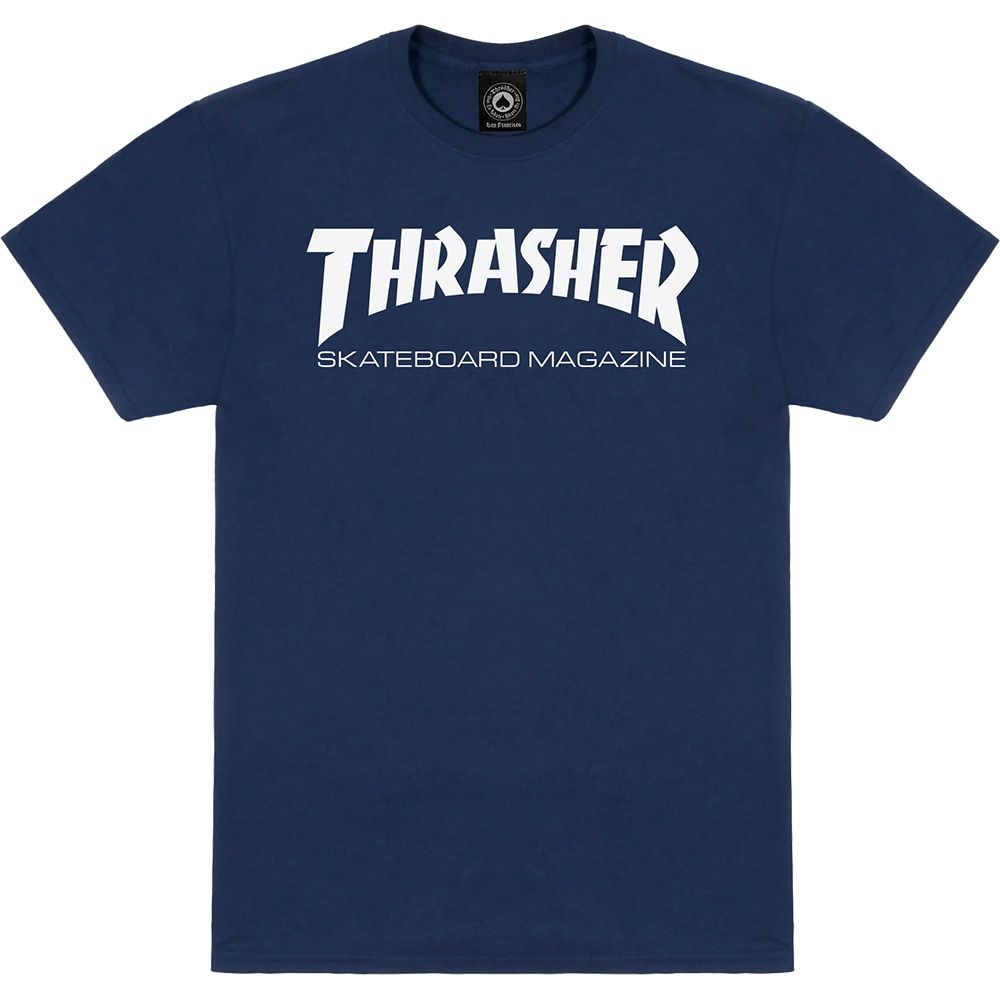 THRASHER SKATE MAG T-SHIRT (NAVY)