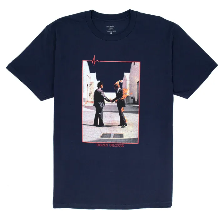Habitat - Pink Floyd Wish You Were Here T-Shirt (Navy)